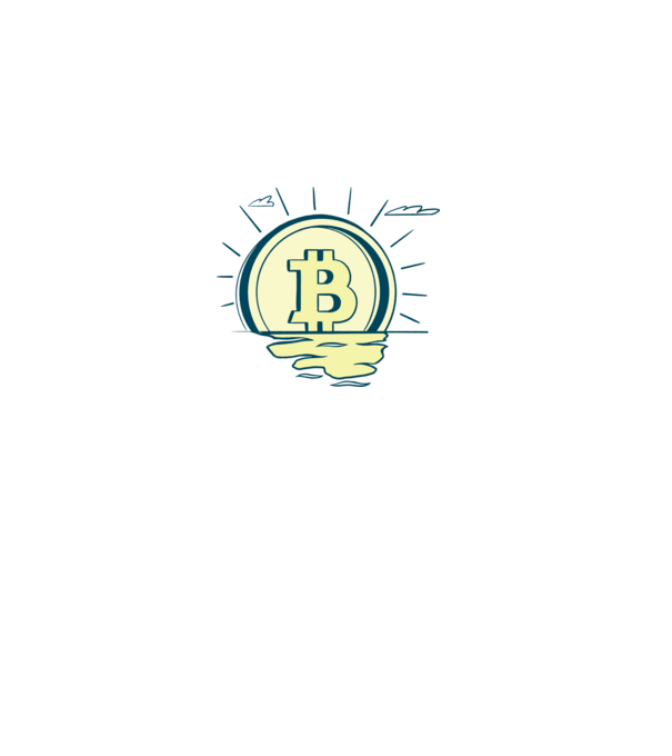 Bitcoin sunrise model gri pe tricou