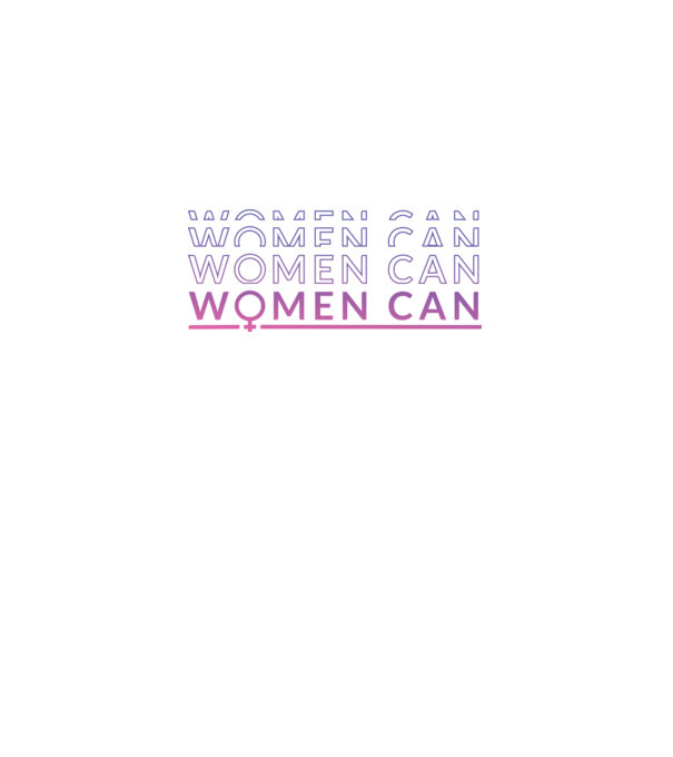 Women Can Ziua femeii model alb pe tricou