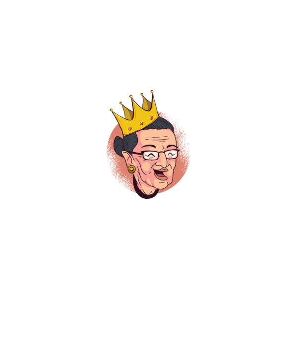 Ruth Bader Ginsburg model negru pe tricou