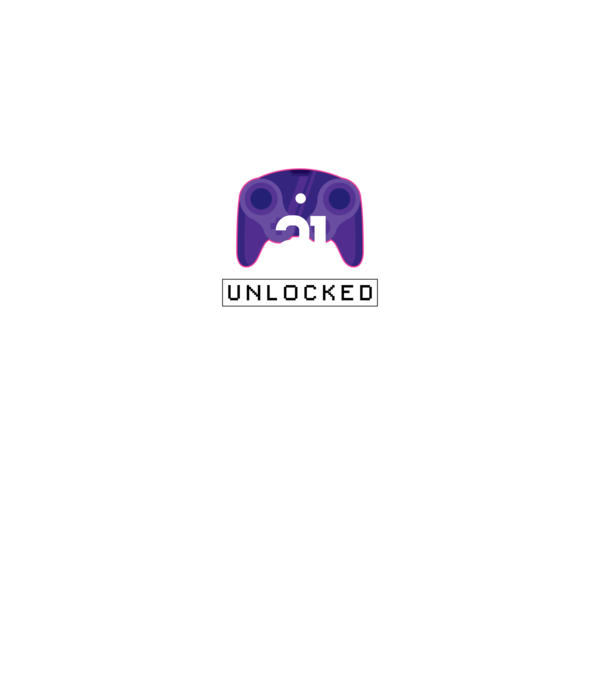 Level 21 Unlocked Gamer Birthday model negru pe tricou