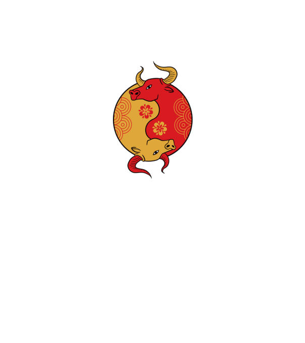 Bivol Yin Yang model gri pe tricou