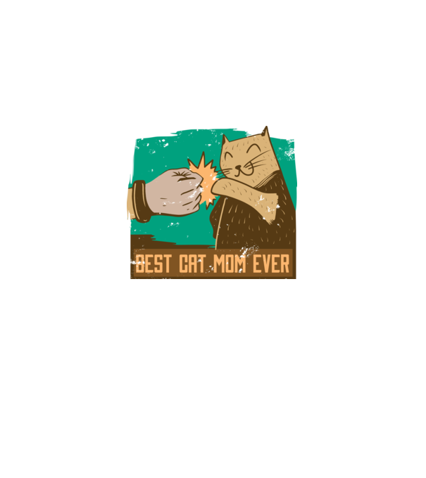 Best Cat Mom Ever - Cea mai bună mamă cu pisici model negru pe tricou
