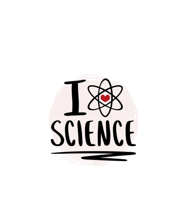 I Love Science știință model roșu pe tricou
