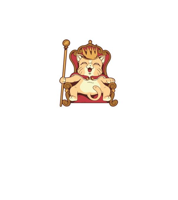 Cat King Pisică rege model roz pe tricou