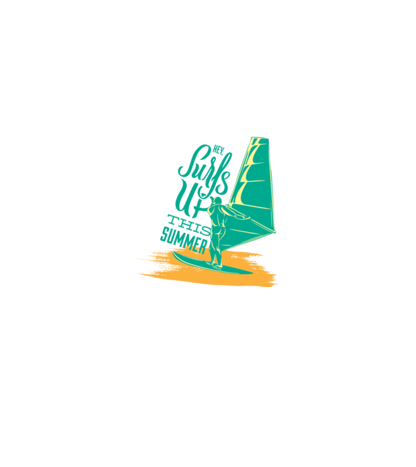 Surfs up this summer model negru pe tricou