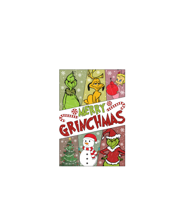 Merry Grinchmas - Grinch model negru pe tricou