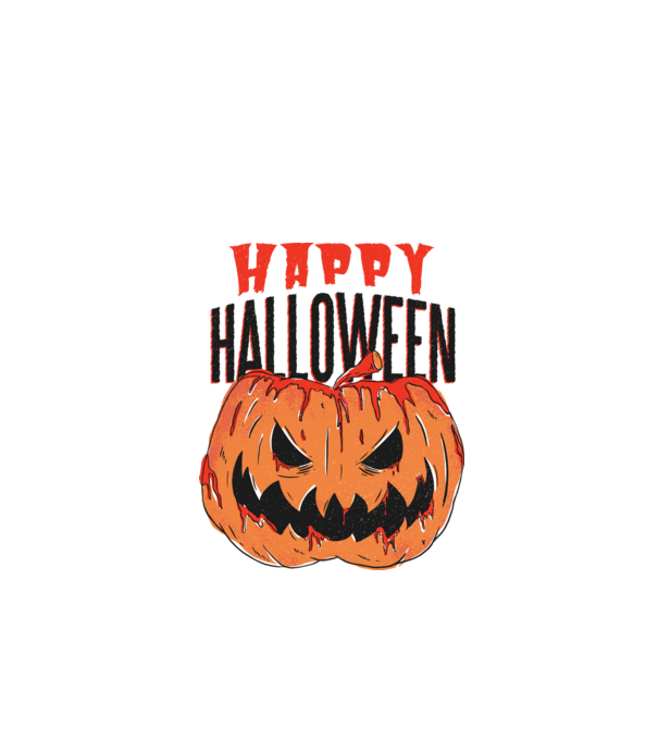 Happy Halloween Pumpkin model alb pe tricou