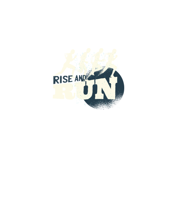 Rise and Run - Tricou pentru alergători model gri pe tricou