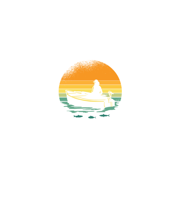 Retro cu Barcă model negru pe tricou