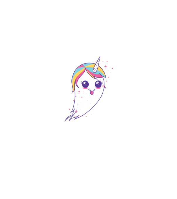 Unicorn Fantoma model roz deschis pe tricou