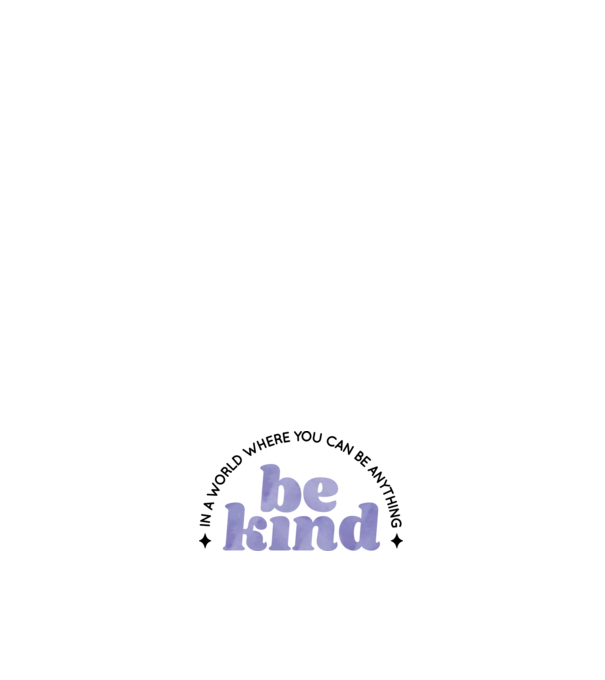 Be kind model negru pe tricou