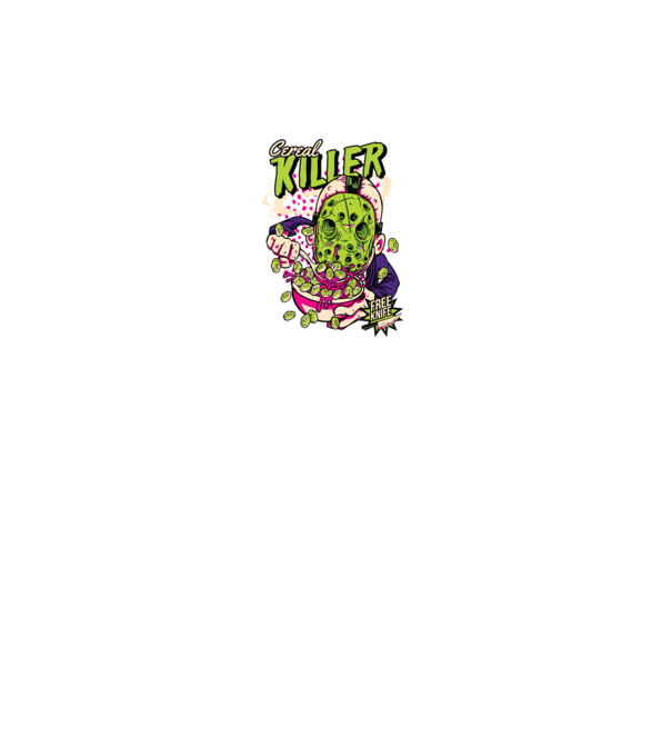 Cereal Killer model negru pe tricou
