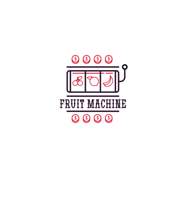 Fruit Machine Slot Machine model gri pe tricou
