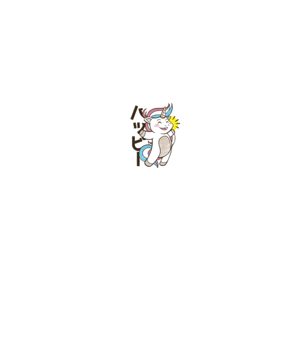 Kawaii unicorn model roz deschis pe tricou