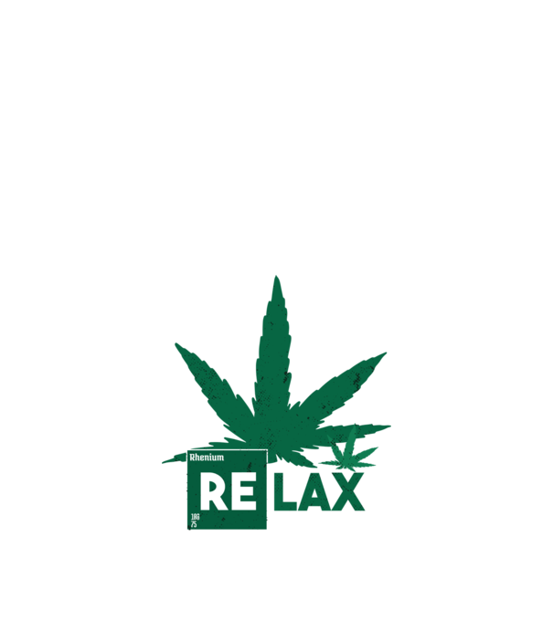 Relax Cannabis model negru pe tricou