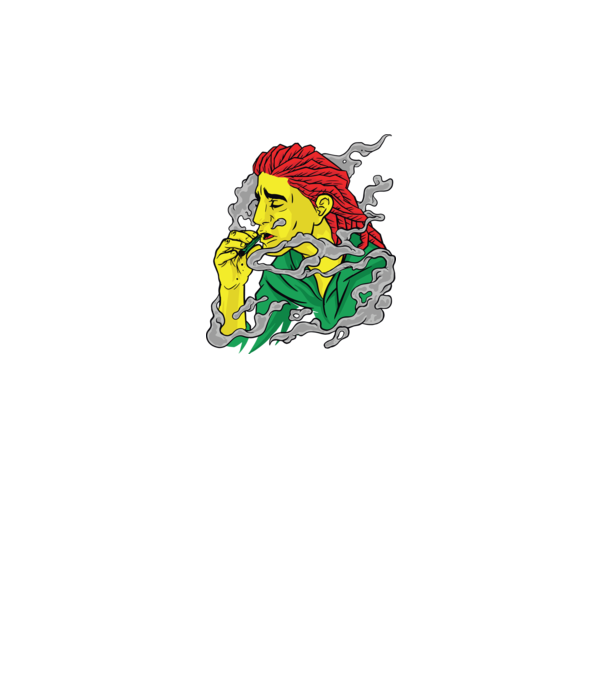 Dreadlock model negru pe tricou