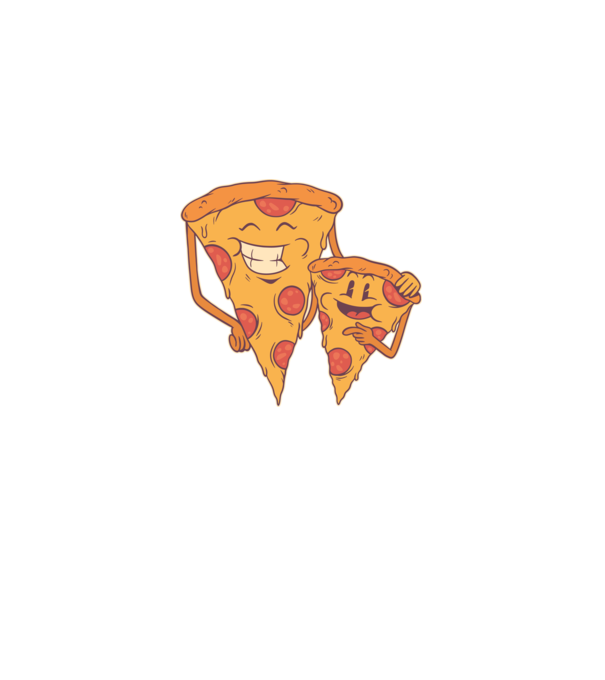 Familie Pizza model albastru deschis pe tricou