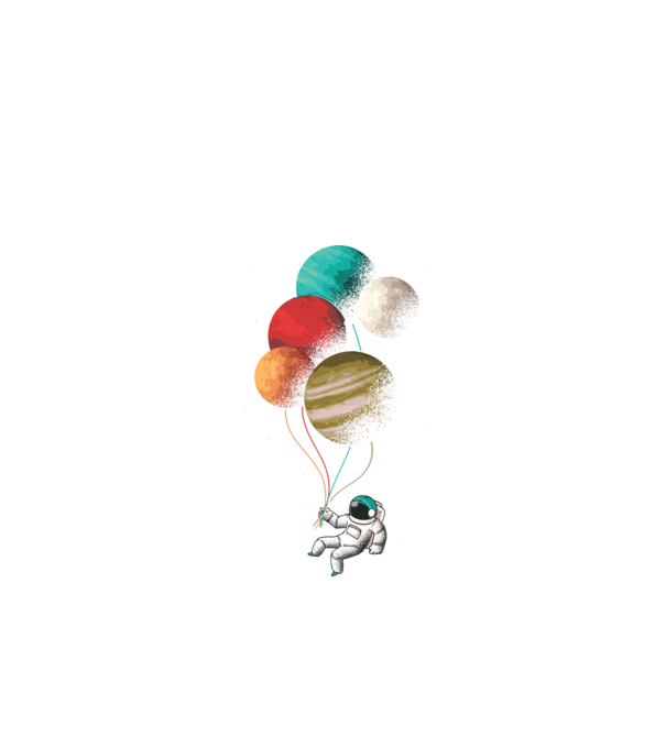 Astronaut Balloons baloane astronaut model negru pe tricou