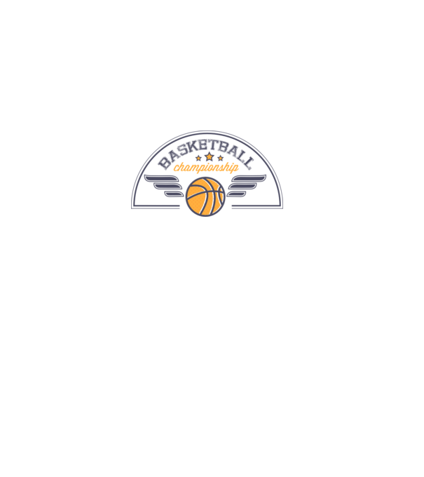 Basketball Championship model alb pe tricou