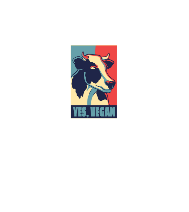 Yes, Vegan model negru pe tricou
