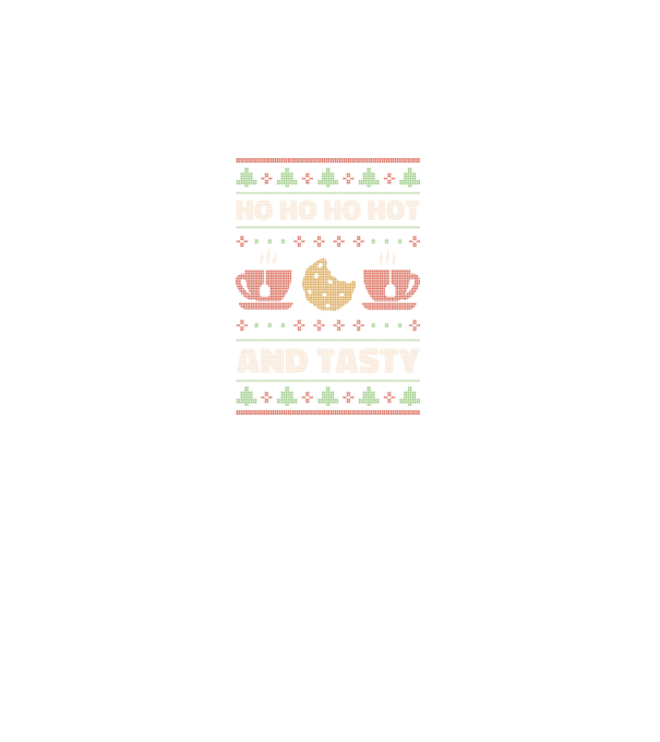Ho Ho Ho Hot and Tasty Pulovăr urât model negru pe tricou