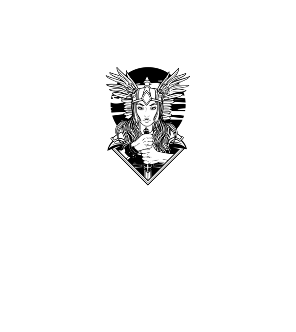 Zeița Valkyrie model gri pe tricou