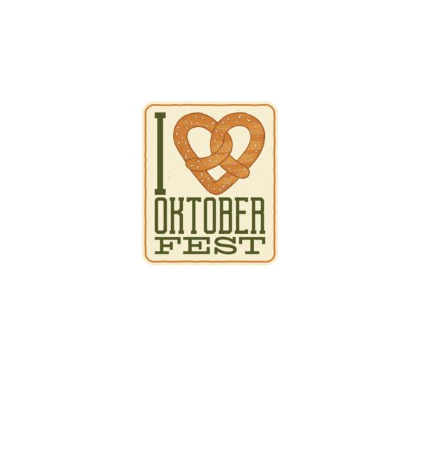 I Love Oktoberfest model negru pe tricou