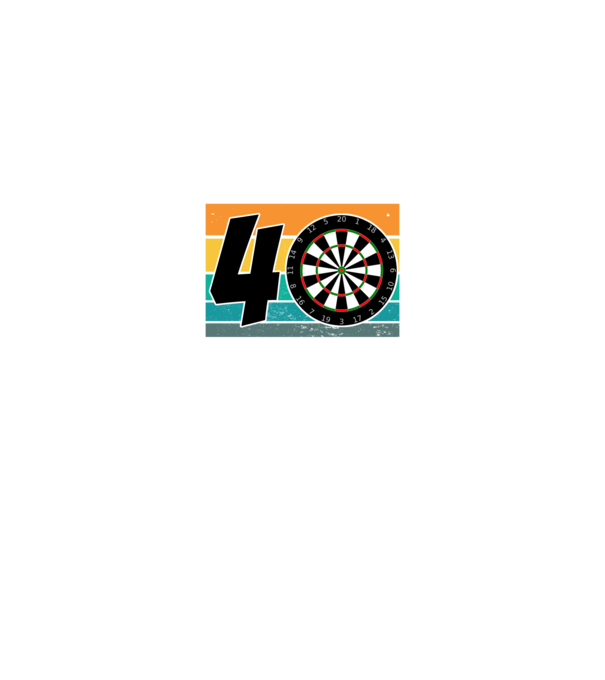 'I''m not 40 I''m double 20 darts birthday' model negru pe tricou