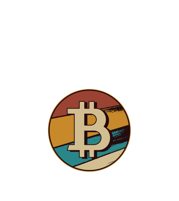 Bitcoin retro model negru pe tricou