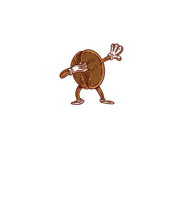 Cafea DAB model alb pe tricou