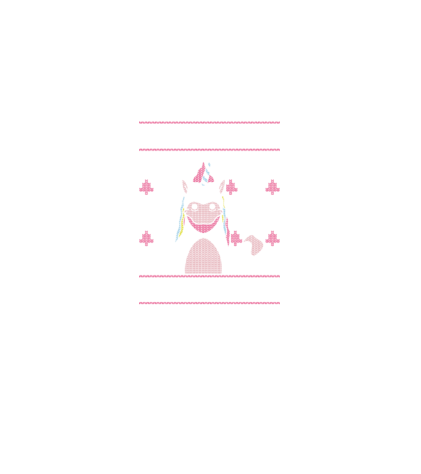 Unicorn de Crăciun pulover urât model negru pe tricou