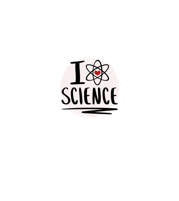 I Love Science știință model roșu pe tricou
