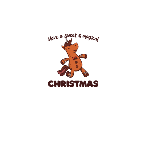 Have a sweet and magical Christmas model alb pe tricou