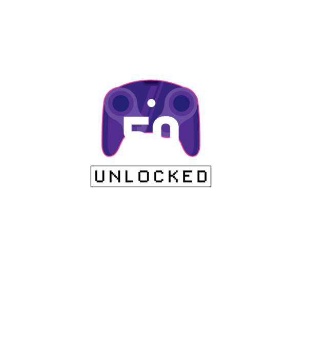Level 50 Unlocked Gamer Birthday model negru pe tricou