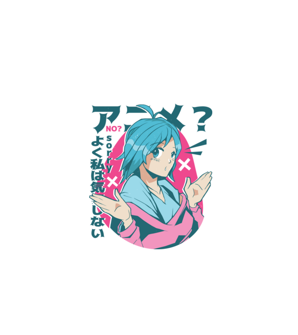Tricou Anime model alb pe tricou