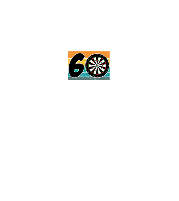 'I''m not 60 I''m triple 20 darts birthday' model negru pe tricou