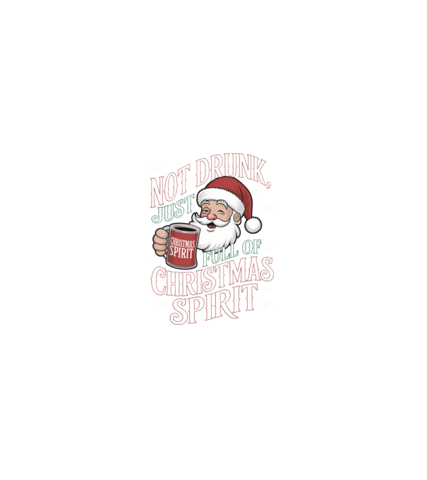 Christmas Spirit Santa model negru pe tricou