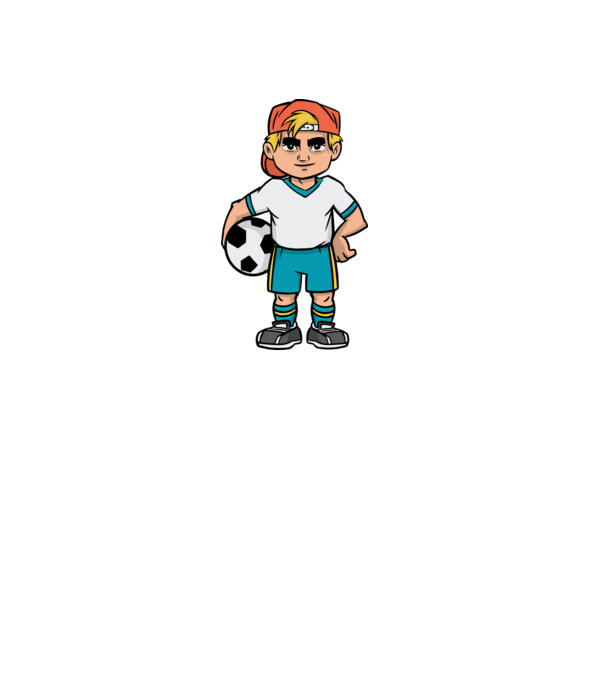 Băiat Fotbalist model verde pe tricou