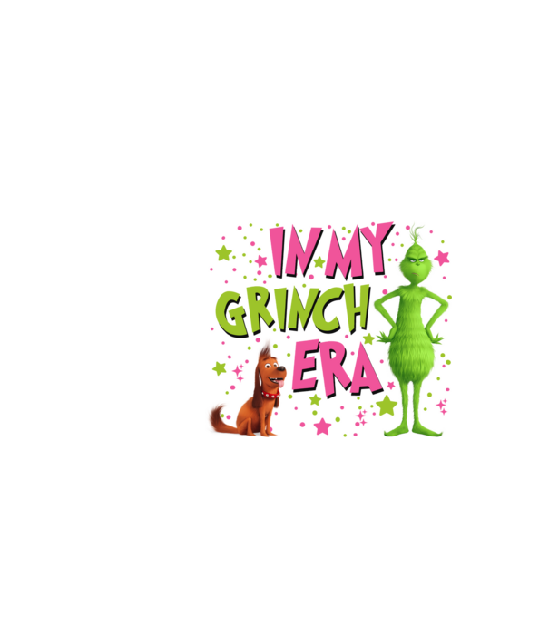 In my Grinch era model negru pe tricou