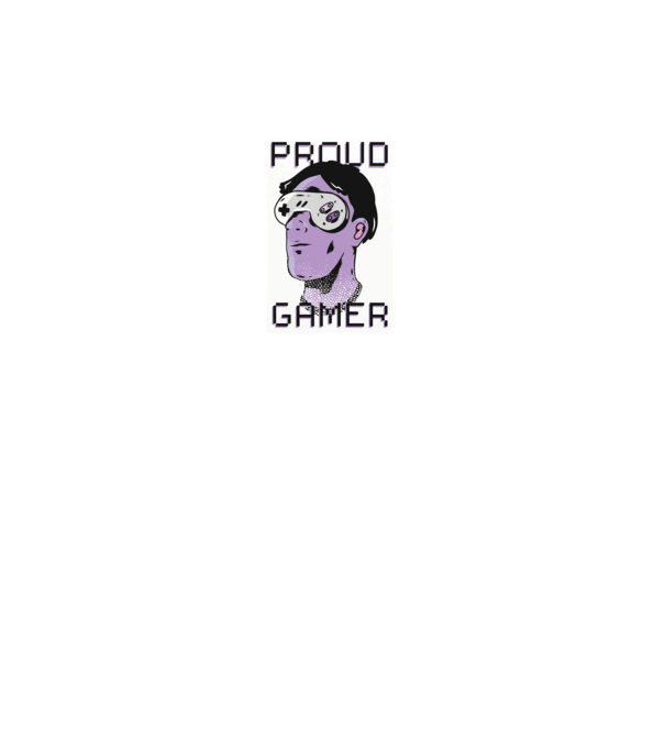 Ochelarii VR Proud Gamer model negru pe tricou