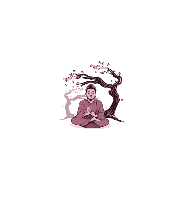 Buddha Meditație model alb pe tricou