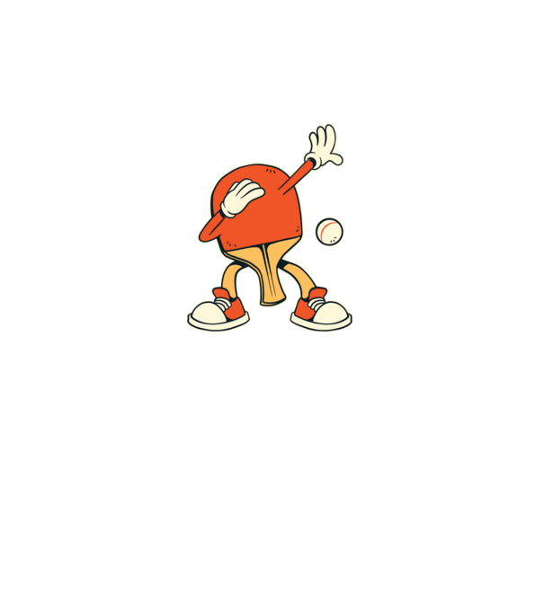 Ping Pong DAB model negru pe tricou