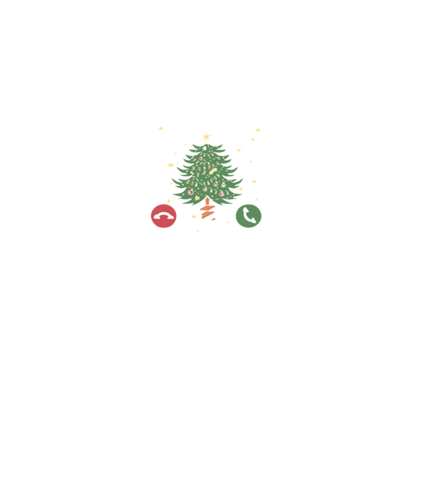 Christmas is calling model negru pe tricou