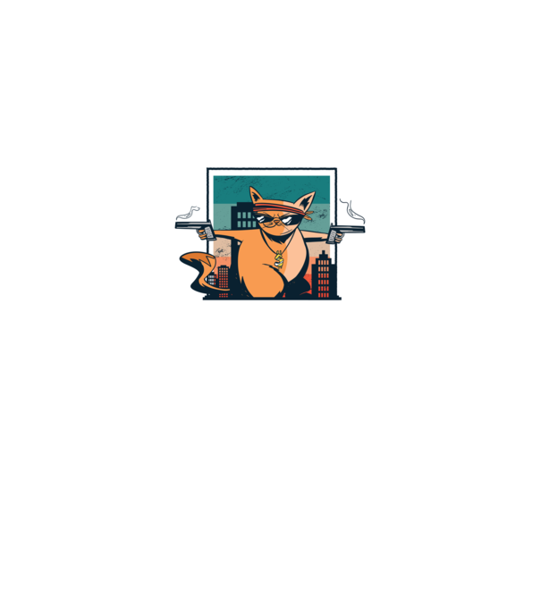 Pew Pew Pew Madafakas Pisică model negru pe tricou