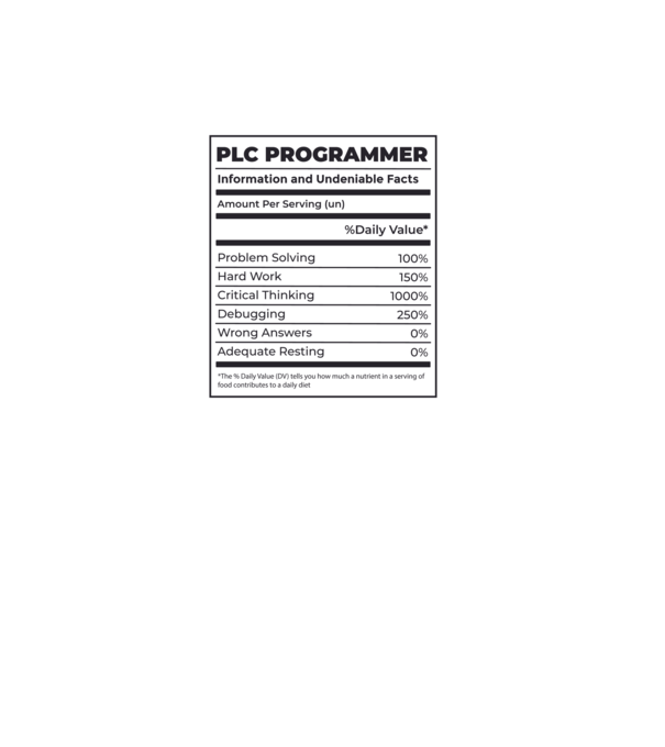 Programator PLC model verde pe tricou