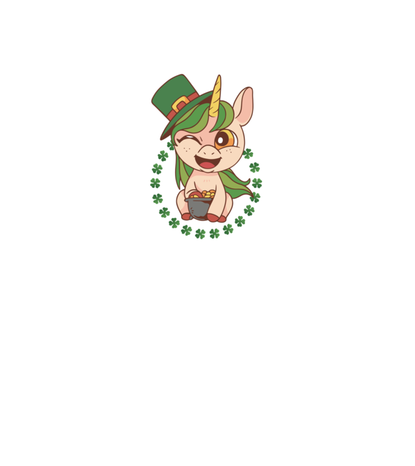 St Patrick Unicorn model gri închis pe tricou