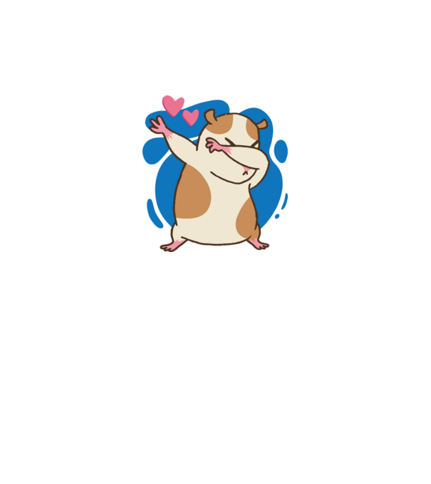 Hamster DAB model turcoaz pe tricou