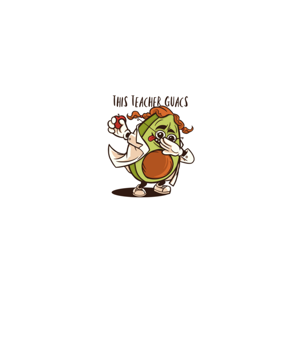 Profesor Avocado DAB model gri pe tricou