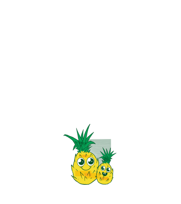 Familie Ananas model negru pe tricou