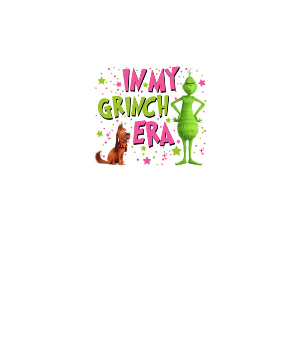 In my Grinch era model negru pe tricou